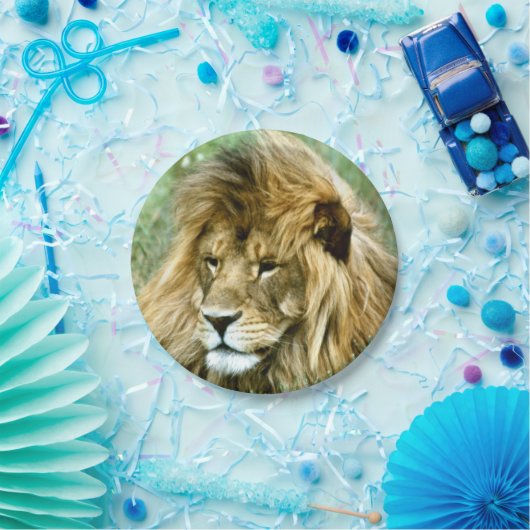 Afrikaanse leeuw papieren bordje (Feest)