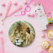 Afrikaanse leeuw papieren bordje (Feest)