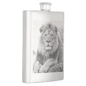 Afrikaanse leeuw potlood tekening flacon (Rechts)