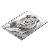 Afrikaanse leeuw potlood tekening notitieboek (Linkerzijde)