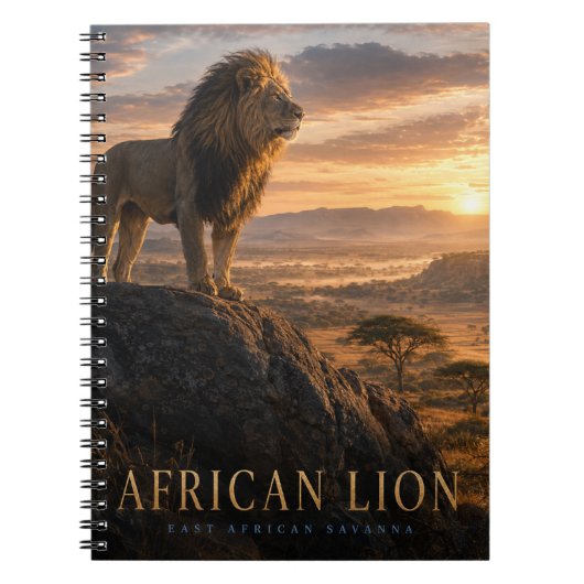 Afrikaanse Leeuw Savanne DIEREN Notitieboek (Voorkant)
