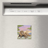 Afrikaanse leeuwen op rustmagneet magneet (Insitu (Vaatwasser))