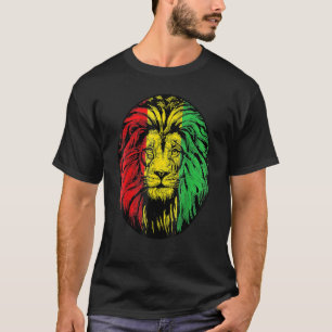 Afrikaanse leeuwengand met zwarte geschiedenis Coo T-shirt