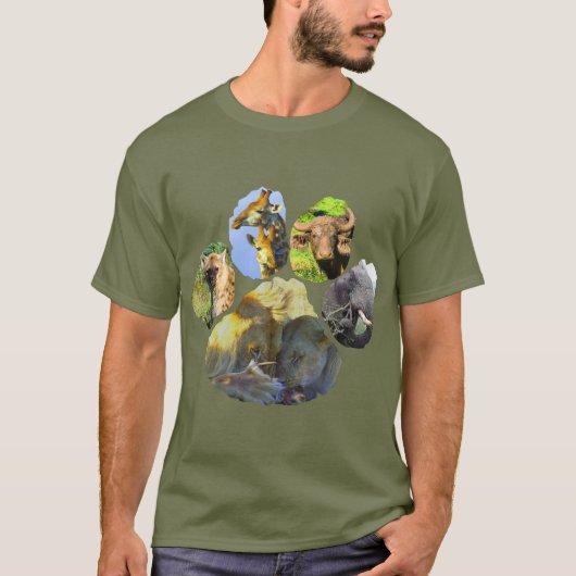 Afrikaanse leeuwenkast voor wilde dieren t-shirt (Voorkant)