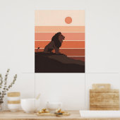 Afrikaanse leeuwenkwekerij poster (Keuken)