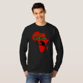 Afrikaanse leeuwenmoeder Rood T-shirt (Voorkant volledig)