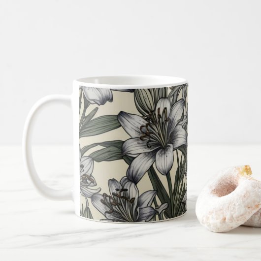  afrikaanse leliebloemen koffiemok (Met donut)