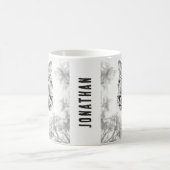 Afrikaanse Leopard Pencil Drawing Koffiemok (Center)