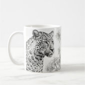 Afrikaanse Leopard Pencil Drawing Koffiemok (Links)