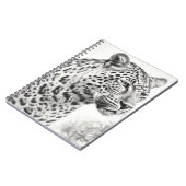 Afrikaanse Leopard Pencil Drawing Notitieboek (Linkerzijde)
