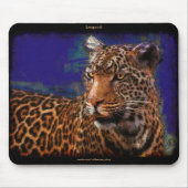 Afrikaanse Leopard Wildlife Art Mousepad Muismat (Voorkant)