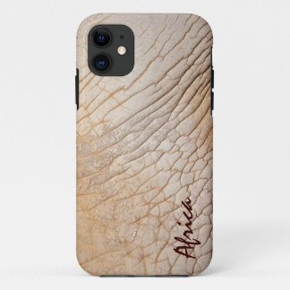 Afrikaanse lephant Verbergen lederen faux lederen Case-Mate iPhone Case