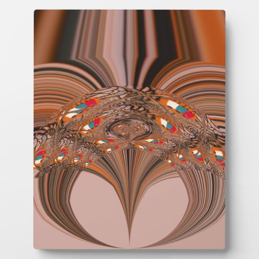 Afrikaanse Lichtblonde Kaleidoscoop Art Print Desi Fotoplaat (Voorkant)