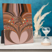 Afrikaanse Lichtblonde Kaleidoscoop Art Print Desi Fotoplaat (Zijkant)