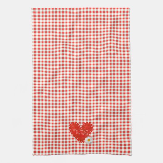 Afrikaanse Liefde / Romanse - Mijn Hartjie Mijn Le Theedoek (Verticaal)