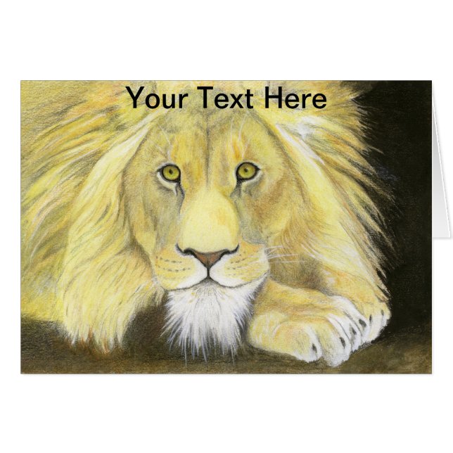 Afrikaanse lion (Voorkant Horizontaal)