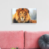 Afrikaanse lion 1 canvas afdruk (Insitu (Woonkamer))