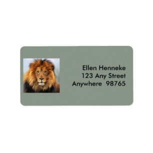 Afrikaanse lion 1 etiket