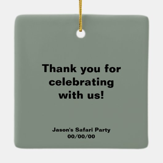 Afrikaanse lion 1 keramisch ornament (Achterkant)