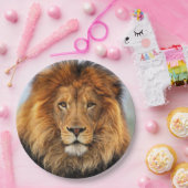 Afrikaanse lion 1 papieren bordje (Feest)
