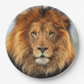 Afrikaanse lion 1 papieren bordje (Voorkant)