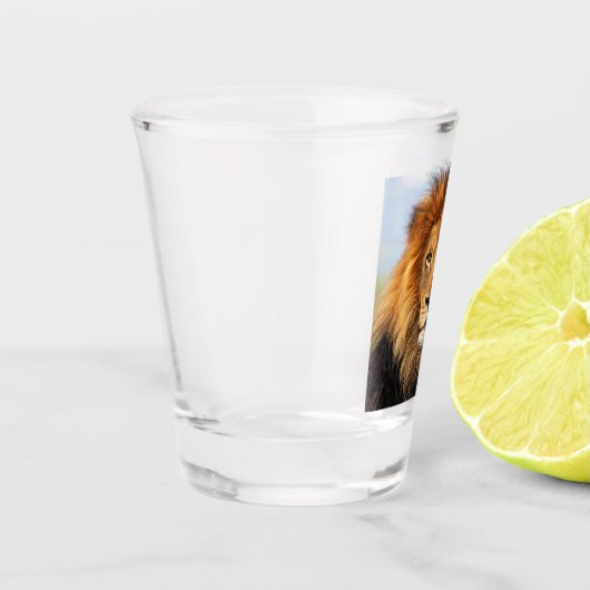 Afrikaanse lion 1 shot glas (Links)