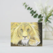 Afrikaanse lion briefkaart (Staand voorkant)