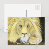 Afrikaanse lion briefkaart (Voorkant / Achterkant)