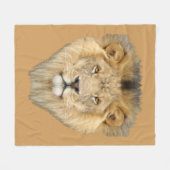 Afrikaanse lion fleece deken (Voorkant (Horizontaal))
