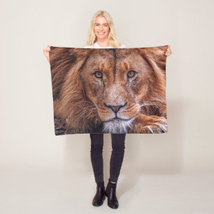 Afrikaanse lion fleece deken