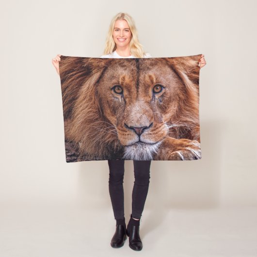 Afrikaanse lion fleece deken (In situ)