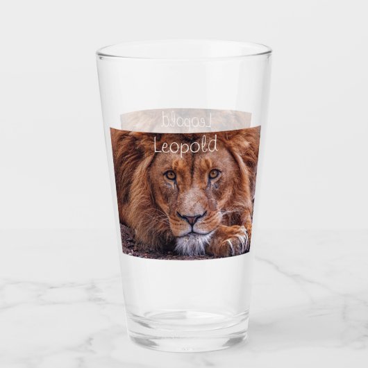 Afrikaanse lion glas (Voorkant)