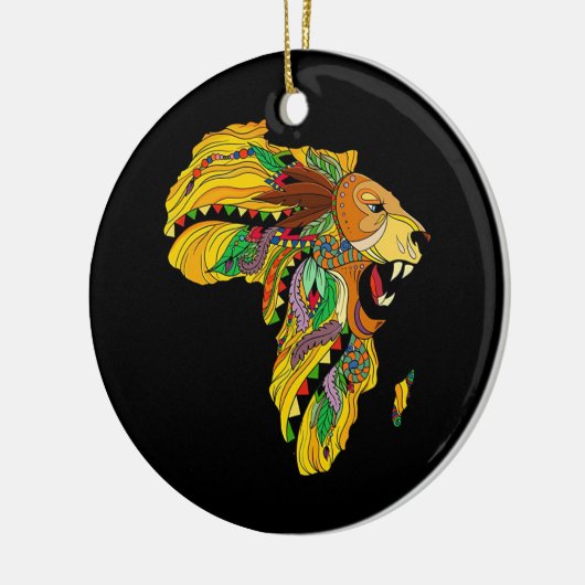 Afrikaanse lion keramisch ornament (Links)