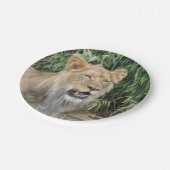 Afrikaanse lion papieren bordje (Gekanteld)