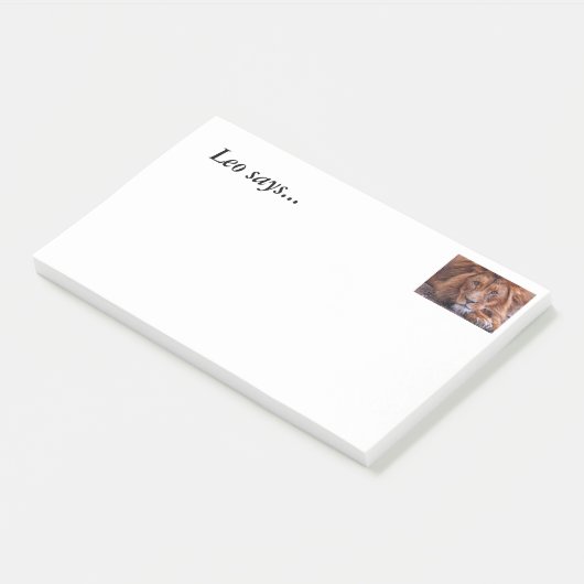 Afrikaanse lion post-it® notes (Schuin)