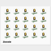 Afrikaanse lion ronde sticker (Vel)