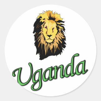 Afrikaanse lion ronde sticker