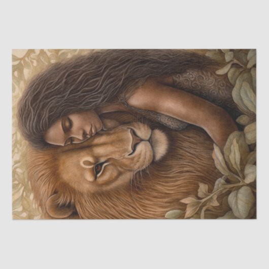 Afrikaanse lion tissuepapier (Voorkant)