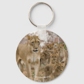 Afrikaanse lionkubussen met moeder sleutelhanger (Voorkant)