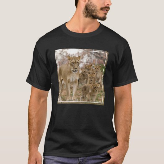 Afrikaanse lionkubussen met moeder t-shirt (Voorkant)
