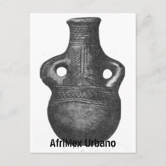 Afrikaanse Luba Pottery-reeks Briefkaart (Voorkant)