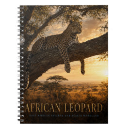 Afrikaanse Luipaard Acacia Savanne DIEREN Notitieboek