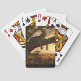 Afrikaanse Luipaard Acacia Savanne DIEREN Poker Pokerkaarten