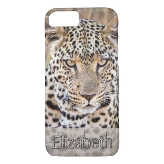 Afrikaanse luipaard gepersonaliseerd Case-Mate iPhone case (Achterkant)