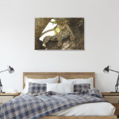 Afrikaanse Luipaard, Panthera pardus Canvas Afdruk (Insitu (Slaapkamer))