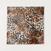 Afrikaanse luipaard print naadloos wandkleed (Voorkant (horizontaal))