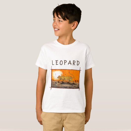 Afrikaanse luipaard t-shirt (Voorkant volledig)