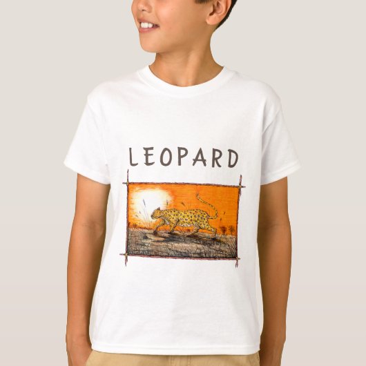 Afrikaanse luipaard t-shirt (Voorkant)