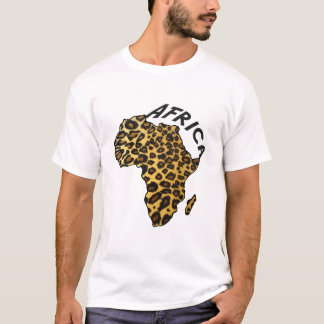 Afrikaanse luipaardkaart — Dierafdrukken T-shirt