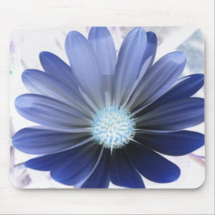 Afrikaanse Madelief Glanzend Blauw Muismat